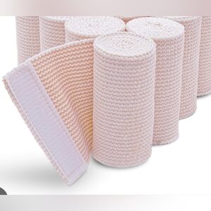 Elastic Compression Ace Bandage Wrap 4"×5yds Velcro Closure- 4 Pack